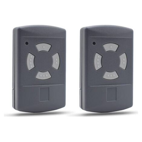 Télécommande Compatible pour Porte de Garage HORMANN 40,685MHz HSE2 HSM4 HSM2 HSE4 HS2 HS4 Bouton Gris (Lot de 2) (1/4)