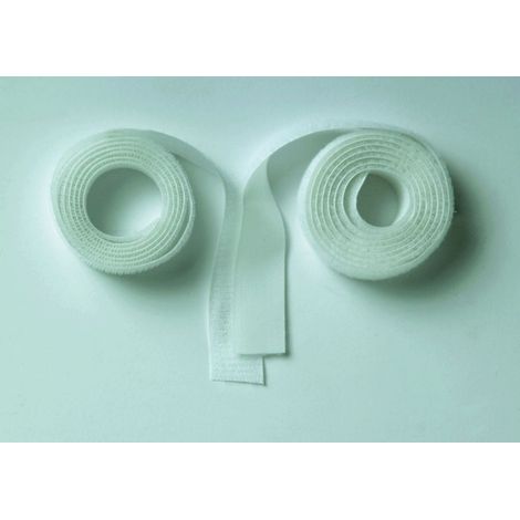 Glorex Klettband 100 cmx16 mm, weiß Bastelmaterial
