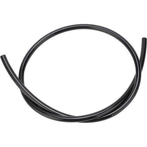 Pneumatikschlauch, flexibler Luftkompressorschlauch aus TPU für Chemikalien, Kraftstoffe und Öle, TPU0604, Außendurchmesser 6 x Innendurchmesser 4, Schwarz, 1 Meter