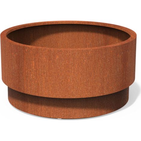 Dipott Pflanzgefäß Extend rund aus Corten-Stahl Pflanzkübel Ø 120 cm (1/2)