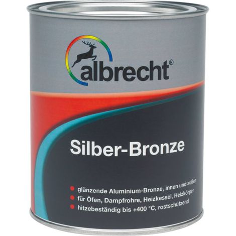 Albrecht Silber-Bronze 125 ml silber Lack Silberlack Bronzelack hitzebeständig