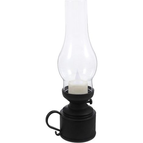 Weihnachtliche LED-Kerzenlampe im Vintage-Stil mit Petroleum-Technologie für Tischdekoration und festliche Innenbeleuchtung