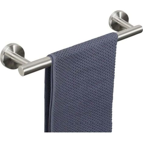 [NEVER USED] Towel holder silver 40cm towel rail made of stainless steel wall mounting towel hook for bathroom kitchen toilet (1/4)