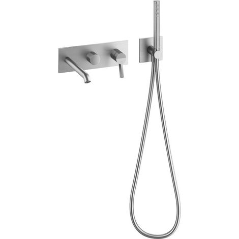 Mitigeur mural bain douche 2 sorties Inox Piega - CRISTINA ONDYNA PA10228
