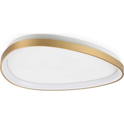 Ideal Lux GEMINI 61 cm integrierte DALI-LED-Halbbündigleuchte, Messing, 3650 lm, 3000 K