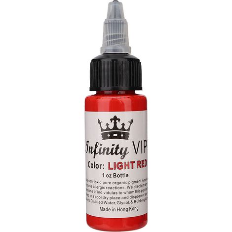 30ml Encre de Tatouage Semi-Permanente Rouge, Pigment Longue Durée pour Accessoires de Tatouage (1/5)