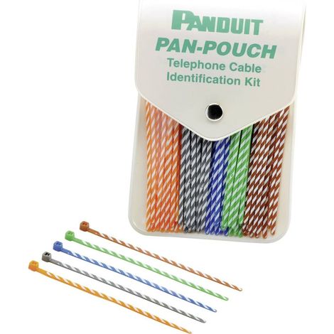 Panduit PP5X50F PP5X50F Serre-câble 102 mm 2.50 mm bleu, orange, vert, marron, gris avec marquage couleur 250 pc(s) (1/2)
