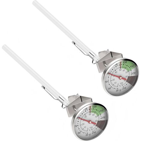 Kaitai Kaffee- und Milchthermometer, Küchenthermometer für den Hausgebrauch, Edelstahl-Kochthermometer, Wasserthermometer (1/5)
