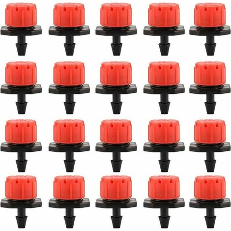100 gocciolatori per irrigazione a goccia, ugelli per irrigazione da giardino, irrigazione a goccia automatica regolabile a 360°