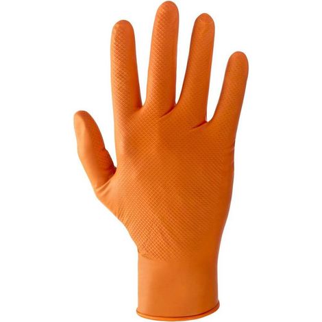 1CF GUANTI IN NITRILE ARANCIONE TG.XL (PZ.50)