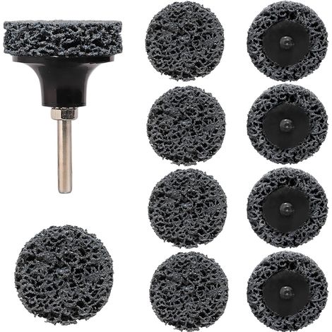 10pcs Disques Abrasifs Diamantés 50mm Changement Rapide Noir (1/5)
