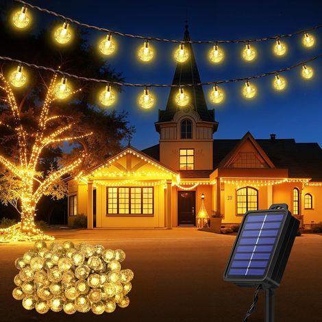 Outdoor String Lights, 12M 100 LED Solar Outdoor String Lights [Energy Class A] (1/5)