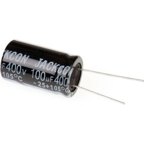 Lot de 10 Condensateur 100µF, 400V c.c. 18X25MM (1/2)