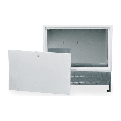 CASSETTA IN ACCIAIO BIANCA PER COLLETTORI- mm 1200x720x90- ATON- pezzi 1