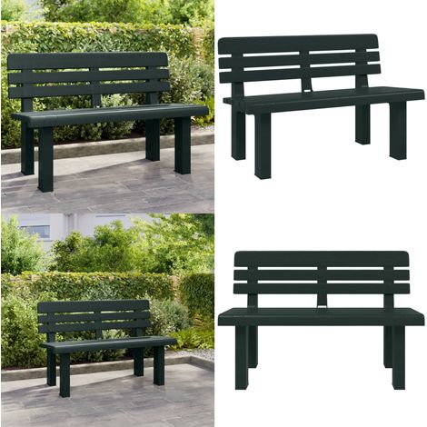 Panchina da Giardino Verde 110x52x71 cm in Polipropilene - Seduta da giardino - Polipropilene