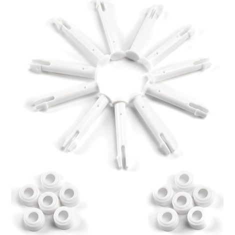 12 Pièces Goupille en Plastique,Pièces Détachées Piscine Intex,Goupille en Plastique Piscine,pour la Plupart des Piscines à Cadre - Piscine Rectangulaire/Ronde (6cm) (1/5)