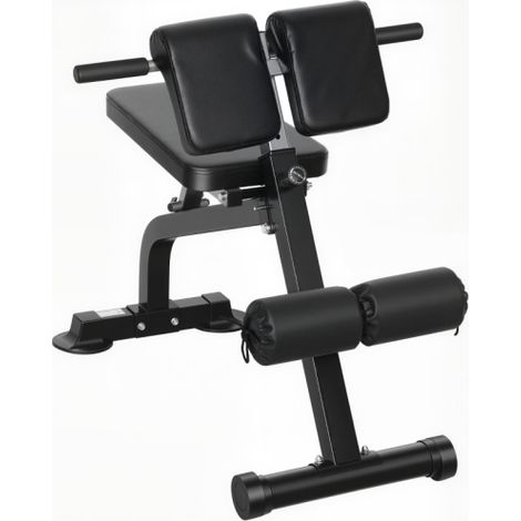 Panca da allenamento, panca per sollevamento pesi, panca fitness, struttura in acciaio, nera, consegna a domicilio. (1/5)