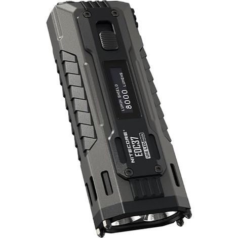 NITECORE EDC37-8000 LUMENS, ÉCRAN OLED, BRISE-VERRE, SPOT ET PROJECTEUR 6952506409150