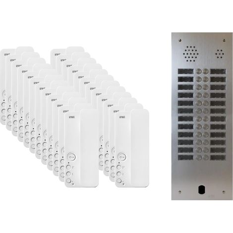 Kit interphone 2 rangées avec 24 combinés URMET Collectif