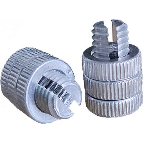 16er-Packung Drahtverbinder für Elektrozäune, offene Bolzenhalteklammern, Aluminiumbolzen, geeignet für Tierzäune.