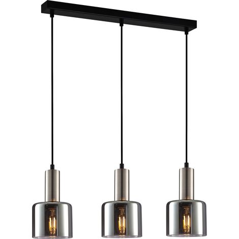 Italux Santia Lámpara de techo colgante moderna con barra de 3 luces, E27 (1/2)