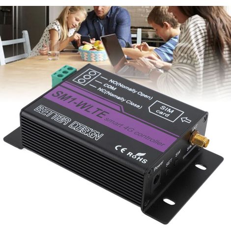 Contrôleur d'Accès Mobile SM1 WLTE EA avec Sonde - Ouverture de Porte 4G, Alarme Température/Humidité, Contrôle Relais par APP