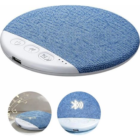 Altavoz Bluetooth para almohada, conducción ósea, volumen ajustable, sonido estéreo, tres etapas, Bluetooth 5.4, ayuda para dormir, alcance efectivo de 10 metros, azul (1/5)