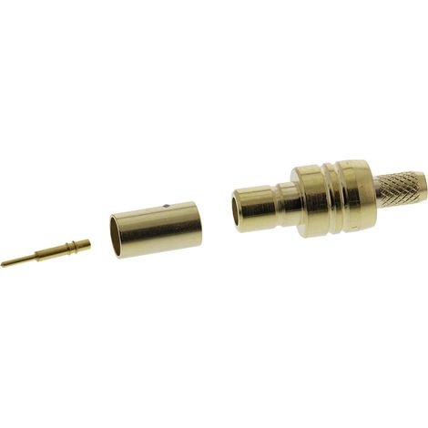 Connecteur coaxial RS PRO Femelle à angle droit, raccordement A sertir 50O Montage sur câble ( Prix pour 1 ) (1/2)
