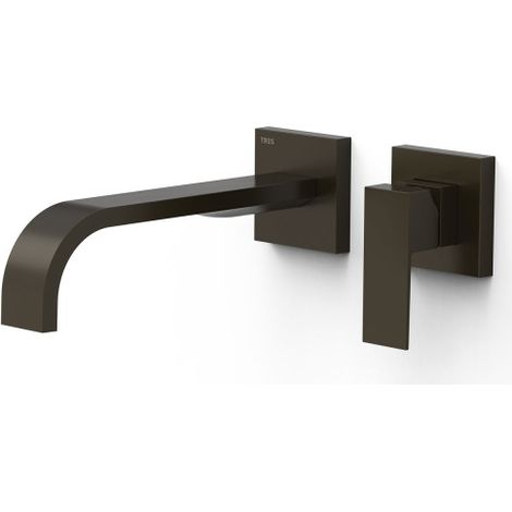 Mitigeur lavabo encastré bec 240 mm Noir Bronze - TRES 00630022KMB (1/2)