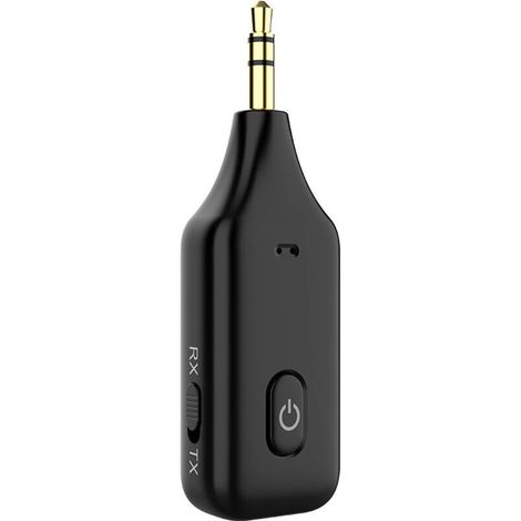 Adaptateur Bluetooth Voiture Aux 3,5mm Jack,Bluetooth V5.1 RX TX Recepteur Transmetteur Kit Main Libre Voiture,Emetteur Bluetooth pour Système Stéréo,PC,TV,Audio,Autoradio,Voiture,Musique (1/5)