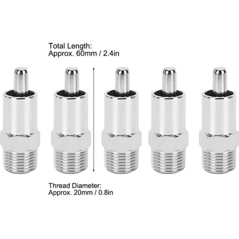 [Abreuvoir Automatique] + [Acier Chrome Plaqué] + [G1/2in] + [5 Pièces Kit] (1/5)