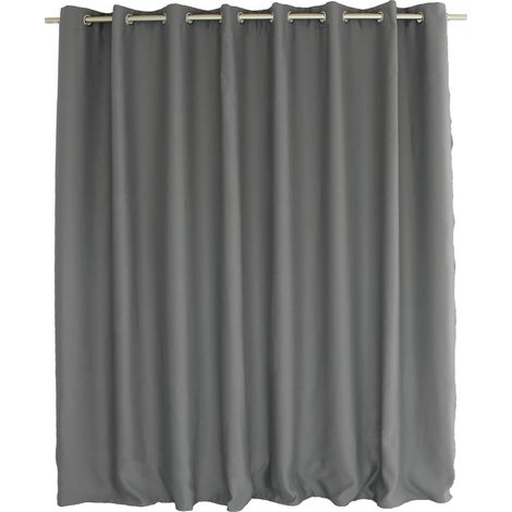 Homemaison – Rideau occultant 300 x 240 cm – 100% polyester 210 g/m² – Oeillets métal chromé 4 cm – Occultation 95% (1/5)
