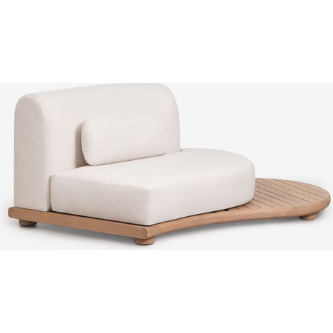 Módulo esquinero derecho para sofá modular de jardín en madera de acacia Gerard SKLUM (1/5)