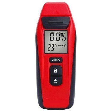 BUNTHAUS Moissière de bois, mini-testeur numérique portable 9V DC Testeur d'humidité numérique, détecteur (pas de batterie) Mesure précise rapide