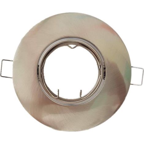 Aro Downlight Empotrable Basculante Ø80/Ø102 Blanco Para