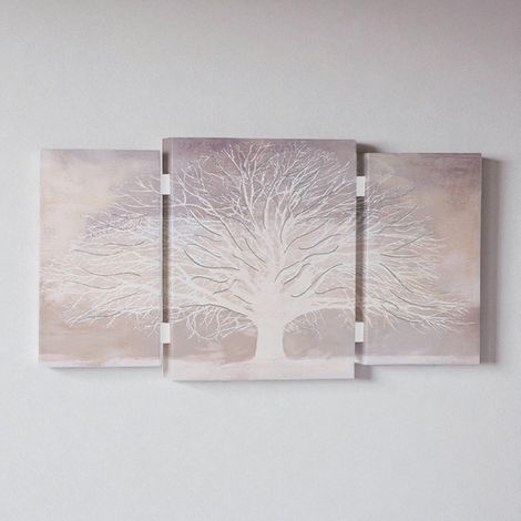 Quadro stampa su tela a TRIS 70x140 cm telaio in legno con Albero della vita (1/5)