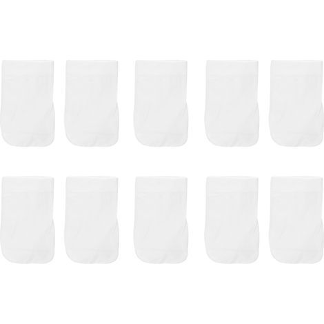 Lot de 10 sacs filtrants en coton 20x12cm pour piscine, accessoires de rechange pour le nettoyage-AquaForge (1/5)