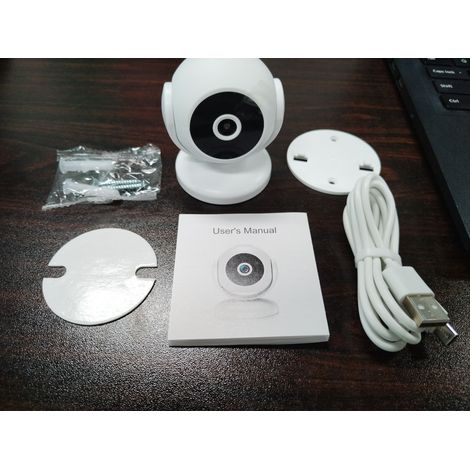 Decdeal 1080p Smart WiFi Camera Mini Sécurité sans fil intérieur extérieur 170 ° Beau angle Batterie intégrée Vision nocturne Détection de mouvement de mouvement (1/4)
