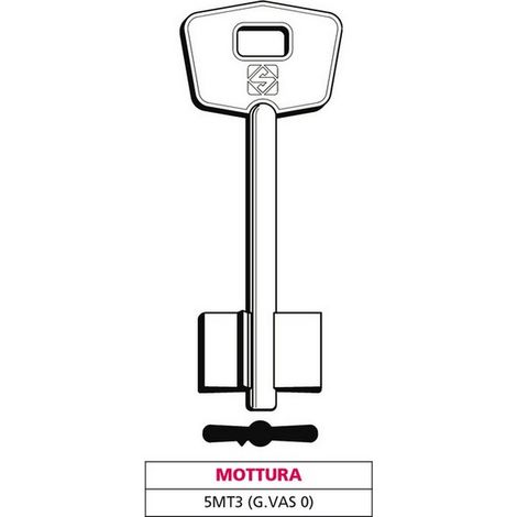 5PZ CHIAVE A DOPPIA MAPPA 5MT3 (G. VAS 0) MOTTURA