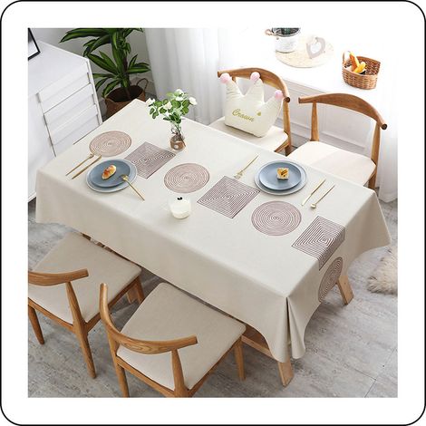 Nappe en PVC, nappe en plastique, imperméable, nappe cirée pour table à manger