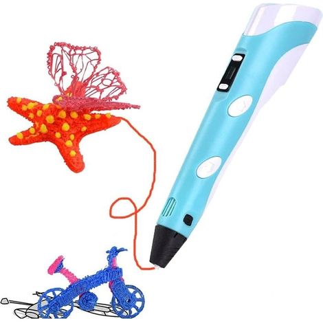Pen 3D for children, kit of pens 3D Doodler, pen of drawing professional with screen LED and charging USB, gift educational for children (1/5)