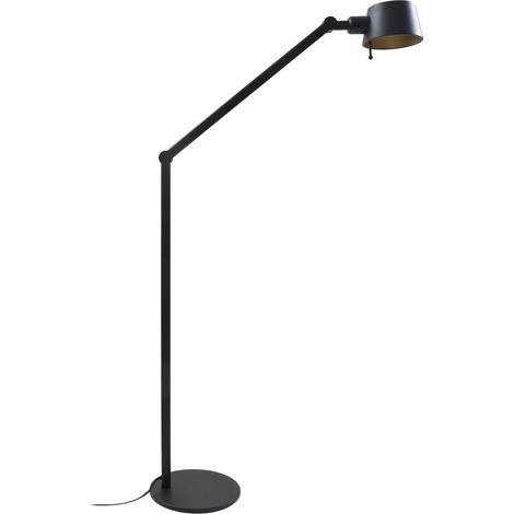 Lucande Lámpara de pie 'Silka' en Negro Metal