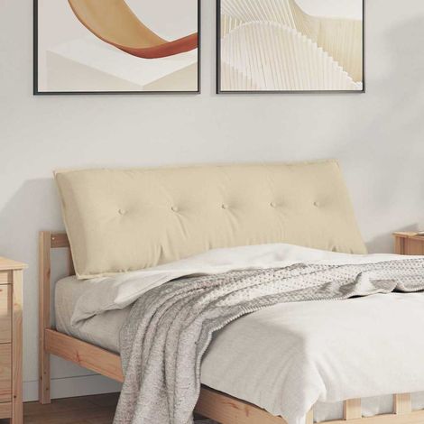 Rückenkissen Creme 140 x 19 x 50 cm Stoff