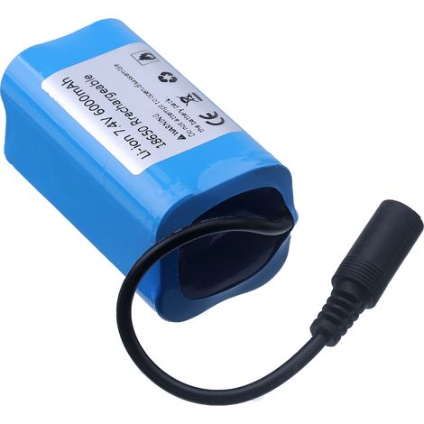 Wiederaufladbarer 18650-Akkupack 6000mAh 7,4V, geeignet für die Fischfinder T188 und T888 sowie für Angelköderspielzeug. (1/5)