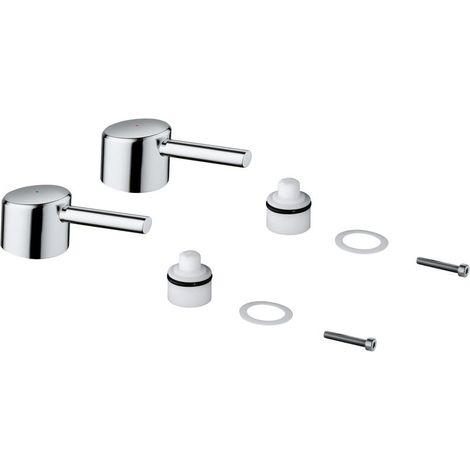 GROHE Griffpaar 48310 Markierung blau/rot für Concetto chrom, 48310000 (1/2)