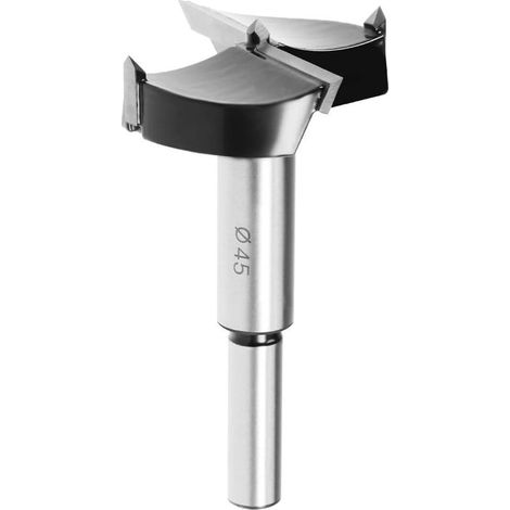 MèchePour Défonceuse Forets 45mm Tungstène Carbure Bois Ouvre tarière Travail Bois Charnière Trou Forage Alésage Mèche Coupeur Noir Argenté (1/5)