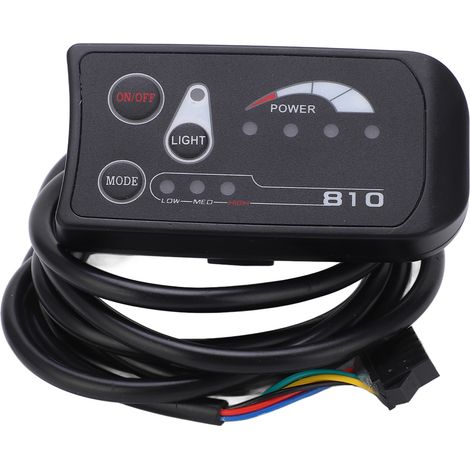 LED-Display-Bedienfeld für 36V/48V Elektrofahrräder S810, Standard-5-Pin-Schnittstelle (1/5)