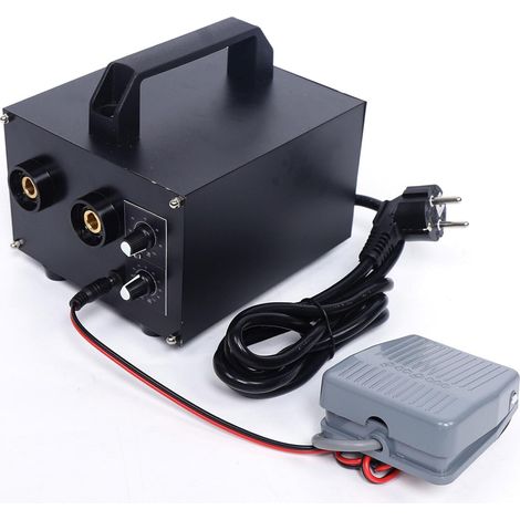 Saldatrice a punti 220 V, saldatrice a batteria con 1600 A, saldatrice professionale per saldatura precisa per montaggio e manutenzione di veicoli elettrici, modellismo