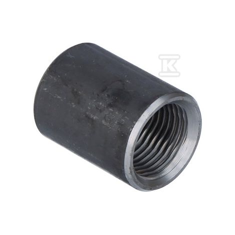 Manguito de soldadura negro con rosca de 1/2" (DN15)