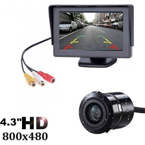 Kit de système de caméra de recul sans fil pour voiture / camion / fourgonnette / pick-up / camping-car 4.3 `` système de recul de vue arrière de moniteur